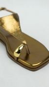 SANDALIA PAPETE FEMININA MINALLE BRONZE