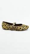 SAPATILHA ELISA EM COURO PELO ANIMAL PRINT