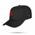 Boné Preto Snapback Logo Metal Vermelho Contorno Dourado - comprar online