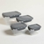 SET X 4 RECIPIENTES ALESSIA TRANSPARENTES CON CIERRE HERMETICO GRIS 575 - 1050 - 1850 - 3100 ML - comprar online