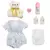Boneca Bebê Reborn De Silicone Princesa Loira 55cm Com Coelho de Pelúcia - loja online