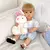 Boneca Bebê Reborn De Silicone Princesa Loira 55cm Com Coelho de Pelúcia - Planet Toys