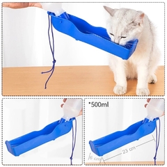 Bebedouro Portátil Com Garrafa Para Pet 500ml Cachorro Gato Passeio na internet