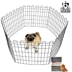 Cercado para cachorro de porte Pequeno e Médio Cercadinho Pet Móvel Dobravel 53 cm Altura - comprar online