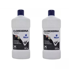 Kit C/2 Shampoo Clorexidina 500ml - World Veterinária