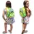 Mochila chica infantil Animal verde 20x30cm