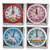 Reloj de pared redondo Unicornio 23x23cm caja