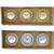 Reloj de pared con dos espejos decorados 26x78cm caja