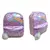 Mochila chica con aplique y pompon 25x35cm