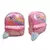 Mochila chica con aplique y pompon 25x35cm - comprar online