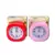 Reloj Despertador chico varios colores 10x10cm caja