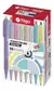 Boligrafo retráctil Filgo Fastrak tinta azul tonos exteriores pasteles x 36 unidades caja