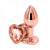 Plug joia coração rose gold tam.G - comprar online