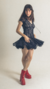 Vestido Rosa Negra na internet