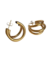 Brincos de argola banhada a ouro - comprar online
