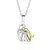 colar mulher e cachorro banhada a ouro 18k - loja online