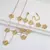 colar, brinco e pulseira TREVO conjunto banhada a ouro 18k