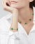 colar, brinco e pulseira TREVO conjunto banhada a ouro 18k - Sereplumiere