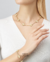 Imagem do colar, brinco e pulseira TREVO conjunto banhada a ouro 18k