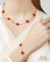 colar, brinco e pulseira TREVO conjunto banhada a ouro 18k - Sereplumiere