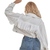 Jaqueta Branca Jeans com Franjas - SavanaCountry