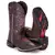 Bota Texana Feminina Country Bico Quadrado Costurado Cruz Rosa na internet