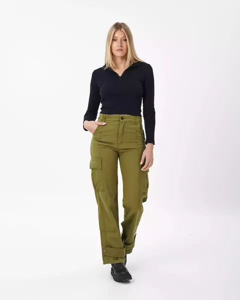 Pantalon Gabardina Maou Verde