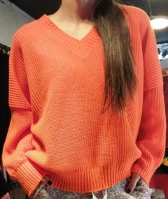 Sweater hilo escote en V