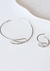 Conjunto Bracelete e Anel Basic