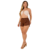Imagem do Short Feminino de Malha Canelada Ajustável Cores