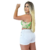 Short Jeans Feminino Branco com Detalhes Laterais na internet