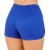 Short Feminino de Malha Canelada Azul Ajustável - Lucmar Jeans
