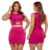 Imagem do Kit 3 Saia Feminina Ajustável + Cropped Canelado Cores