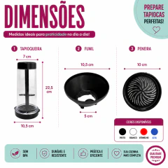 Imagem do Tapioqueira Peneira Polvilhador 750g com Funil