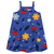 Vestido Infantil Regata Estampado Floral Azul - comprar online