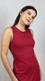 Vestido canelado curto vermelho - comprar online