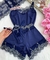 Baby Doll Encanto - Azul com verde Chantilly