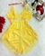 Baby-doll luxo - Amarelo e branco