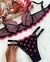 Conjunto I love - Preto com Pink