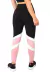 Calça com Detalhes Branco e Rosê Legging Fitness Preto | REF: LC49 - Essência Feminina