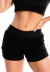 Short Saia Corrida Preto Com Tela REF: LX311