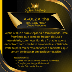 Perfume AP002 Alpha – Inspirado no Lady Million - comprar online