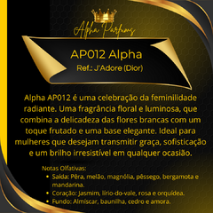 Perfume AP012 Alpha – Inspirado no J'Adore - comprar online