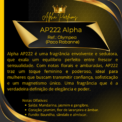 Perfume AP222 Alpha – Inspirado no Olympea (Paco Rabanne) - comprar online