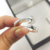 Aliança de Prata 2mm e 4mm Reta Toda cravejada - Aurum Joalheria
