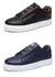 Tamanho grande 48 outono preto branco tênis de skate sapatos masculinos confort - comprar online