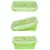 Pote De Silicone Retangular Dobrável Retrátil Com Tampa Herm - comprar online