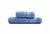 JUEGO DE TOALLA Y TOALLON PREMIUM AZUL - comprar online