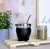 MATE RAICES NEGRO CON BOMBILLA - comprar online