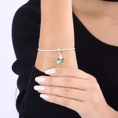 BERLOQUE MÃOS COLORIDAS PRATA